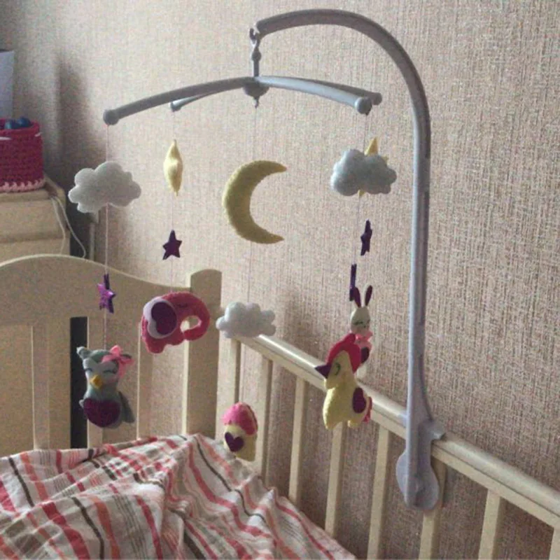 Musical Baby Crib Mobile With Elephant Bunny Stars Stroller