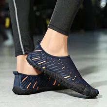 Летняя мужская водонепроницаемая обувь; уличная пляжная обувь; обувь для плавания; кроссовки дышащие сетчатые черные; большие размеры 36-46; обувь для верховой езды