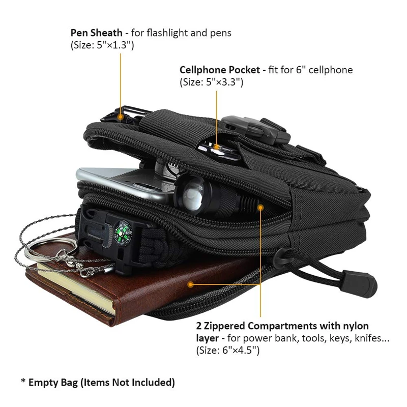 Тактическая Сумка Molle, поясная сумка, Охотничья сумка, ремень, маленький карман, военная поясная сумка для бега, путешествий, кемпинга, улицы, EDC, чехол для телефона
