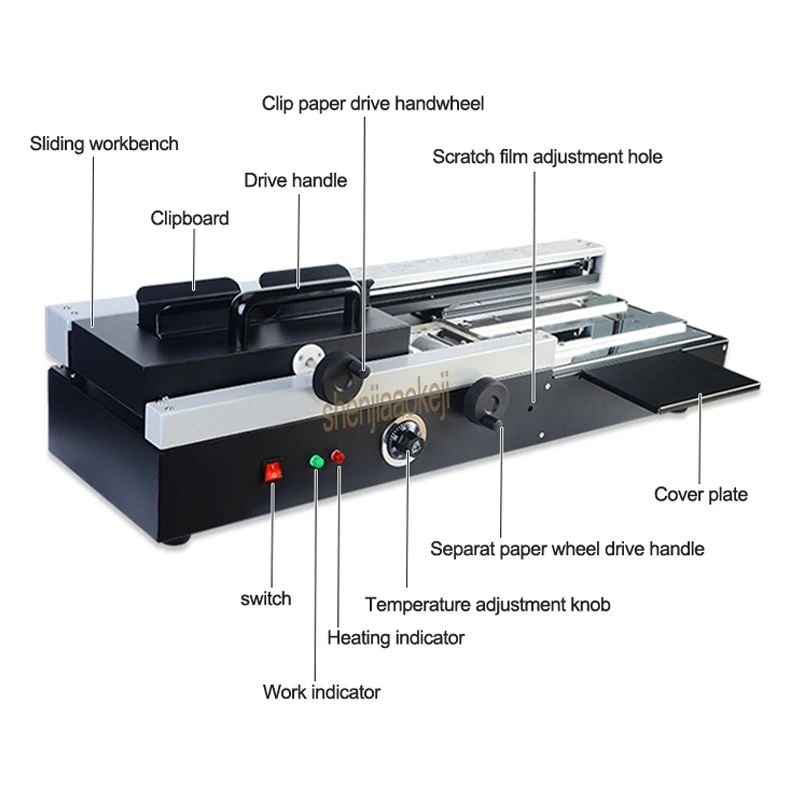 460A беспроводной термоплавкий переплетный станок автоматический Электрический нагрев термоплавкий переплетный станок для графического магазина офисного оборудования