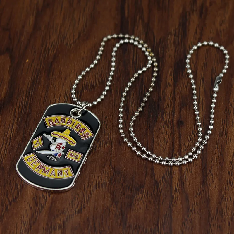 

Bandidos Mc Germany Necklace Pendant The Fat Mexican 1%er Outlaw Bikers