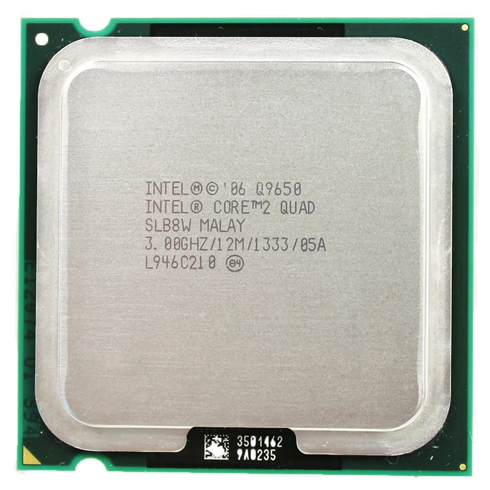 Intel Core 2 четырехъядерный процессор Q9650 Socket LGA 775(3,0 ГГц/12 м/1333 ГГц) Socket 775 настольный процессор