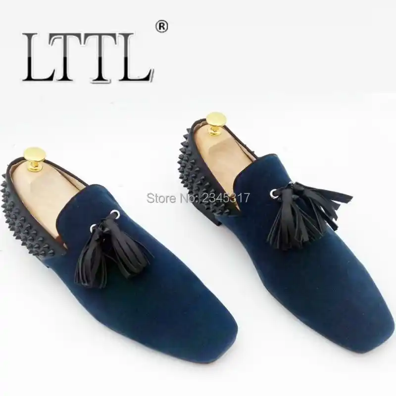 zapatos vestir azul marino hombre