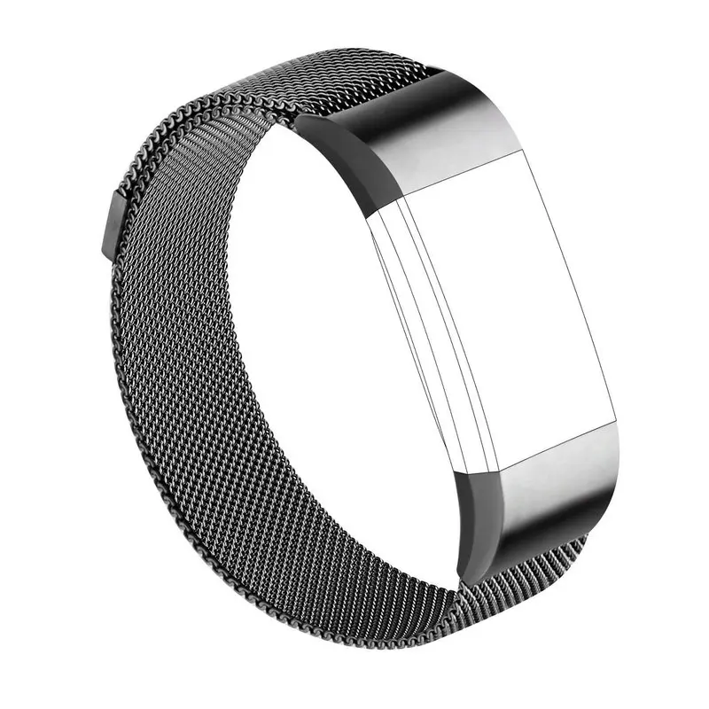 Миланская петля для Fitbit Charge 2 Hr ремешок сменный Браслет из нержавеющей стали Fit Bit