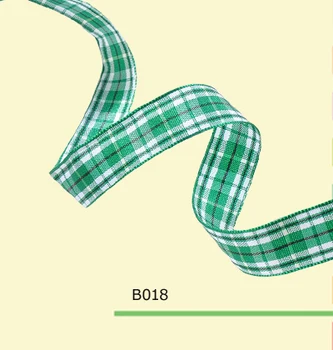 

100yards/roll 5/8 Inch(15mm) England Christmas Green Plaid Ribbon
