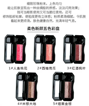 

by dhl or ems 100pcs Shimmer Nude Eye Color Blush Makeup Waterproof Mineral Powder Double Color Glitter Eyeshadow new