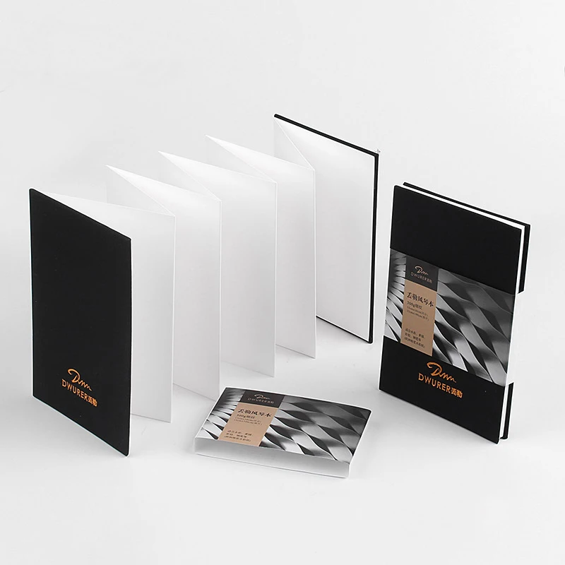 

300Gsm Sketch Book Artist Watercolor Paper Folding Book Fine Lines Notebook For Designer Drawing Record Colored pencil Book
