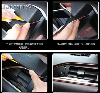 

5M Interior Decoration Strip Car Styling Sticker For toyota 4runner dodge dart nissan pathfinder kia soul audi tt Accessories