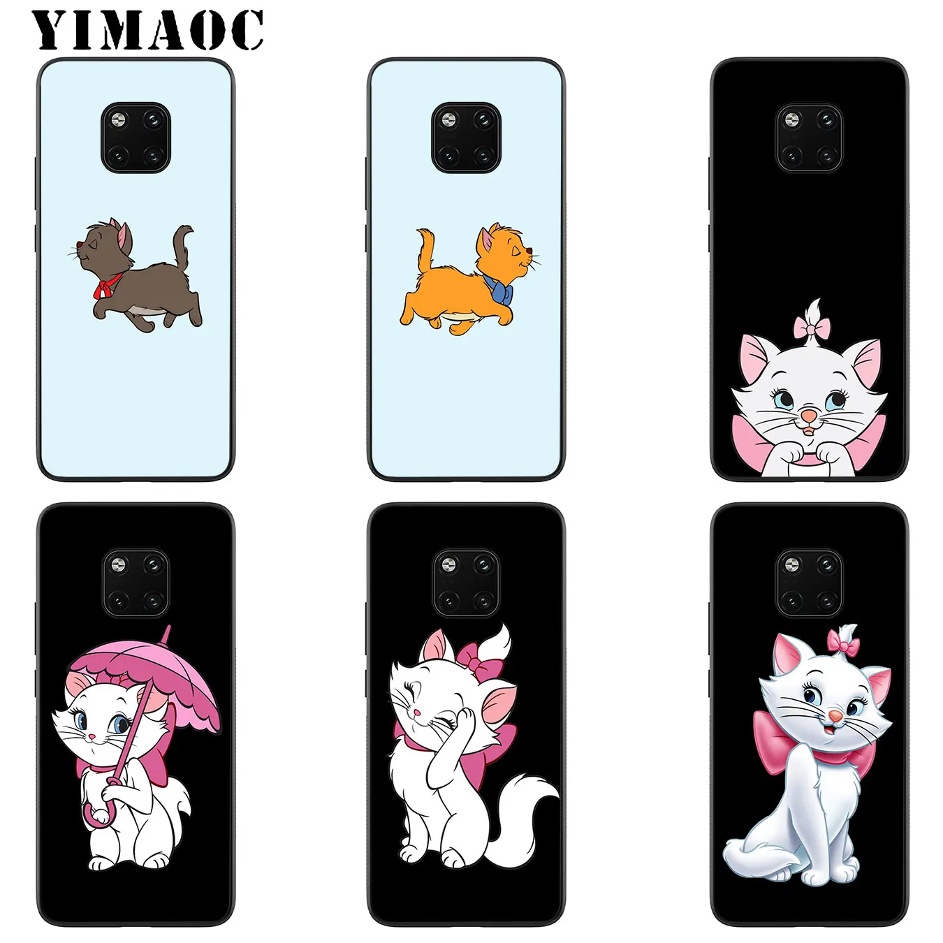 Мягкий силиконовый чехол YIMAOC с изображением кота аристокота Мари для Huawei Mate 30 20 10