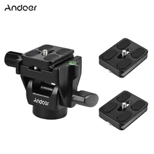 Alta qualidade andoer M-12 monopé cabeça de inclinação panorâmica telefoto pássaro assistindo com 1pcs 2 placa liberação pcsnick
