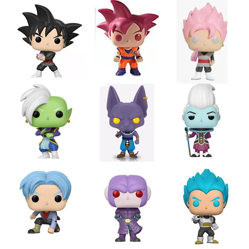 

New Arrival Anime Dragon Ball Z Super Saiyan Beerus Hit Gotenks Doll Action Figures Dragonball Figurine Collection Model Toy