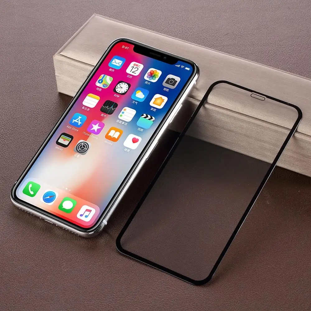 Dulcii для iPhone XS/X 5 8 дюйма шелкография 6D полный Размеры закаленное Стекло Экран