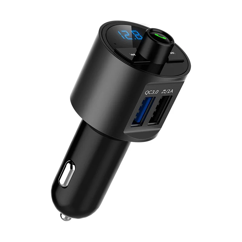 bt56 font b Wireless b font Bluetooth Car FM Transmitter with QC3 0 Quick Charge 3