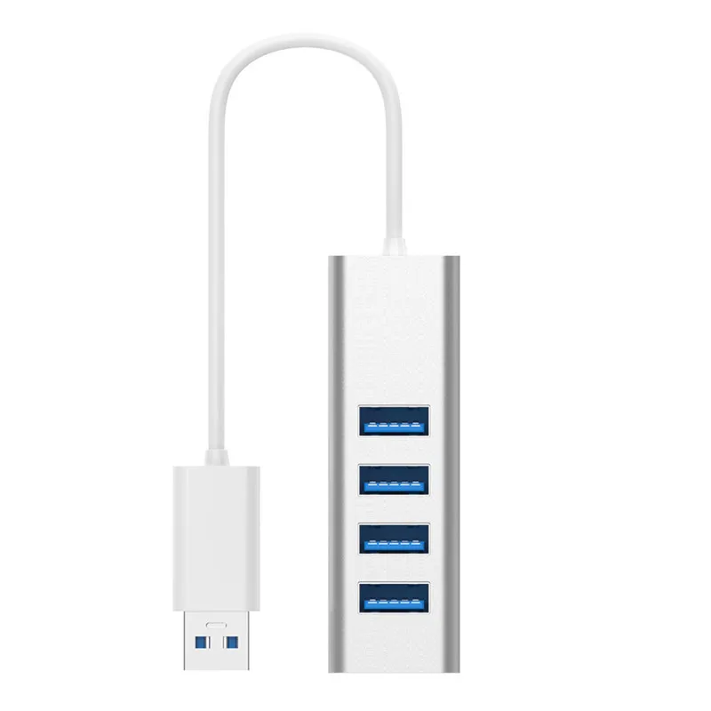 Высокая Скорость USB 3,0 HUB Mini 4 Порты usb-разветвитель кабеля для настольных компьютеров Тетрадь ноутбук USB3.0 удлинитель для головок