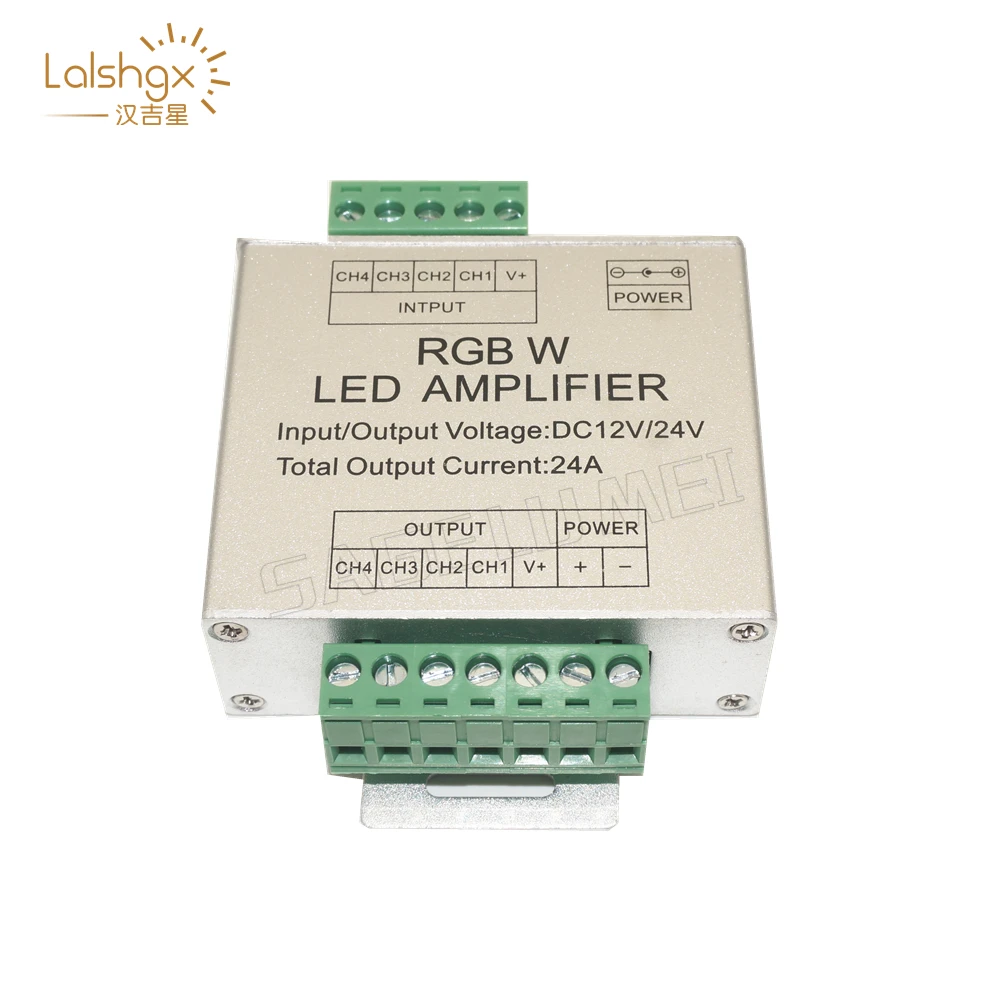 Светодиодный RGBW/RGB усилитель dc12в-24 В 24а 3CH 4CH выход RGBW/RGB Светодиодная лента повторитель мощности контроллер для светодиодной ленты светильник
