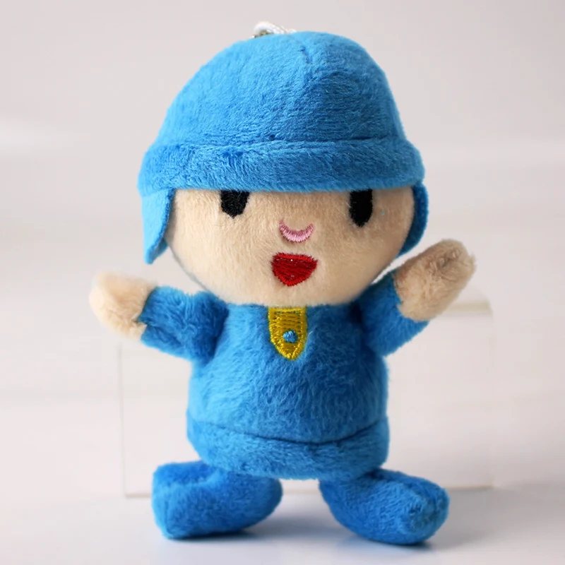 10 см Pocoyo плюшевая игрушка умный мальчик Pocoyo Мягкая кукла-брелок для ключей Подвески Подарки для детей