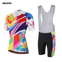 Женский велокофты(нагрудник) шорты набор команда Ropa Ciclismo Спортивная велосипедная одежда велосипедный Топ силиконовый слюнявчик шорты S-4XL