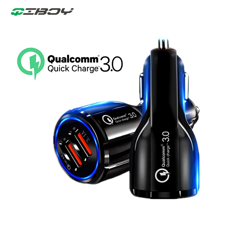 

Car USB Charger Quick Charge 3.0 2.0 Mobile Phone Charger 2 Port USB Fast Car Charger for iPhone 7 Samsung S9 Tablet Car-Charger