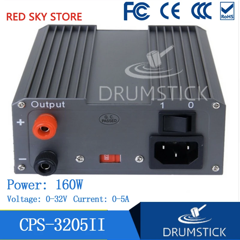  GOPHERT CPS-3205 CPS-3205II 0-30V Adjustable DC Switching Power Supply 5A 160W SMPS Switchable AC 1