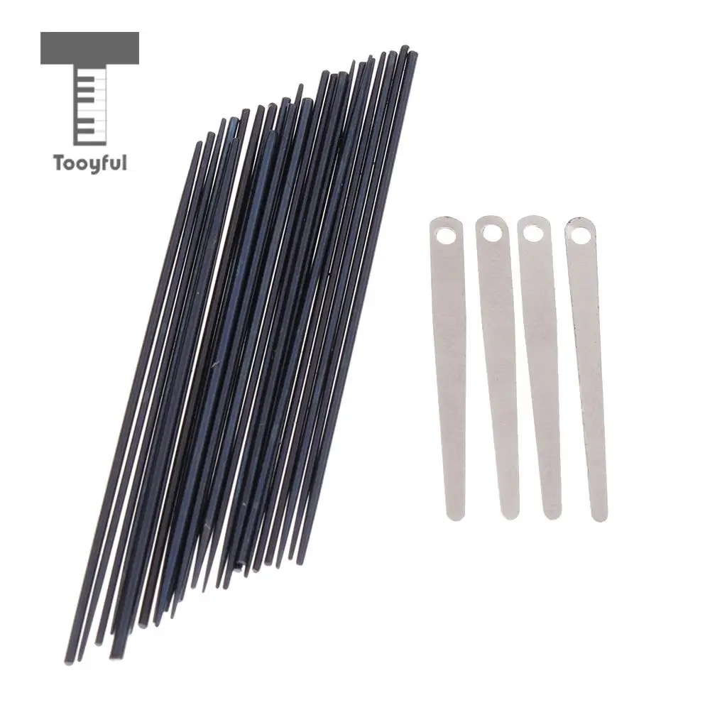 Tooyful 1 Set 24pcs Sax Spring Needles+4pcs Sax Spring Leaf Screws DIY Saxophone Accessory for Saxophonist	