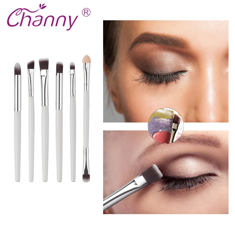 

6PCS Eye Makeup Brushes Set Eye Shadow Cosmetics Brush Set Pro Eyeliner Eyeshadow Eyebrow Lip Brushing Beauty Make Up Tools