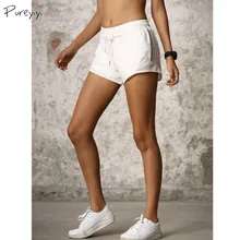 Спортивные шорты для бега Для женщин дышащая Фитнес Йога Спортивные шорты тренажерный зал Фитнес эластичная быстросохнущая кроссовки спортивные шорты женские