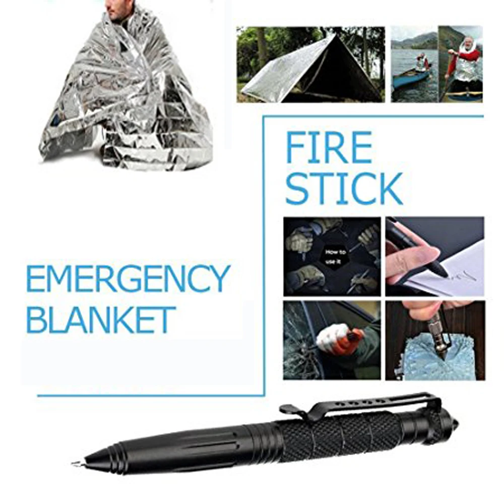 Online 11 in 1 Überleben kit Set Outdoor Camping Reise Multifunktions Erste hilfe SOS EDC Notfall Liefert Taktische für Wildnis  tri