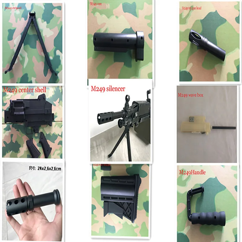 Электрический водяной пистолет для M249 Специальный корпус удерживающее сердце