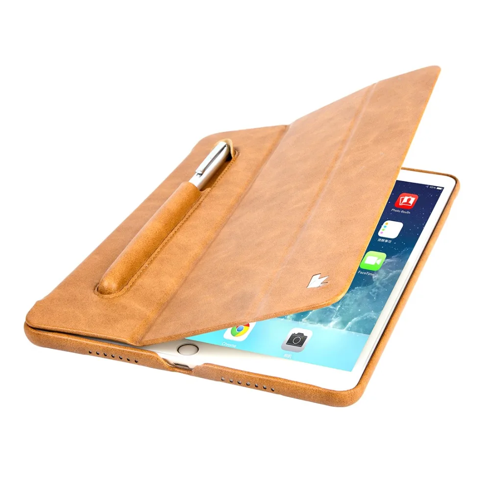 Чехол jisoncase из микрофибры для iPad 9,7, чехол с подставкой и слотом для карандашей, роскошный противоударный чехол-книжка для планшета, iPad A1893