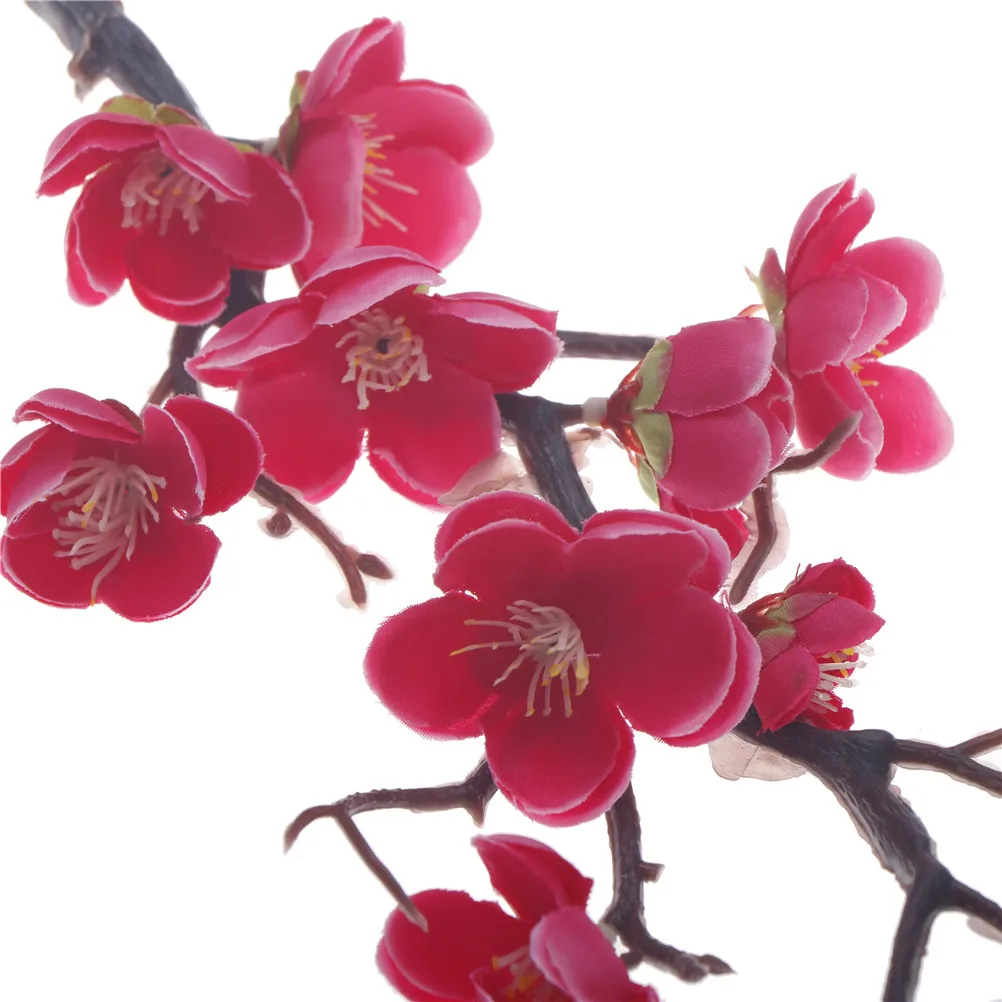 1PC60CM Fashion Artificial Silk Flowers Plum Blossom Branch Silk Flower Arrangement Wintersweet Floral Branches