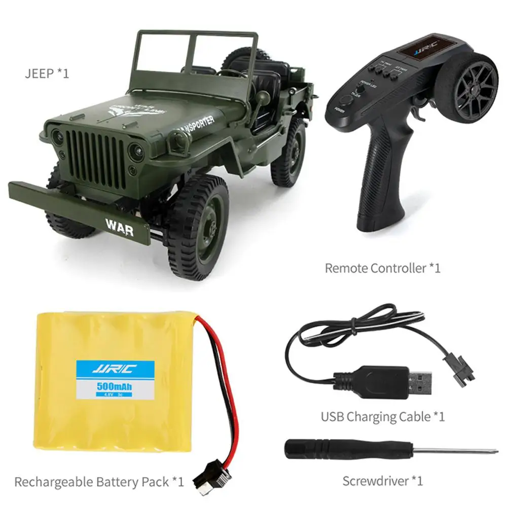 1:10 классический 4WD пульт дистанционного управления военный Jeep 2,4G RC внедорожный автомобильный транспортер-6 армейские игрушечные модели автомобилей с навесом светодиодный