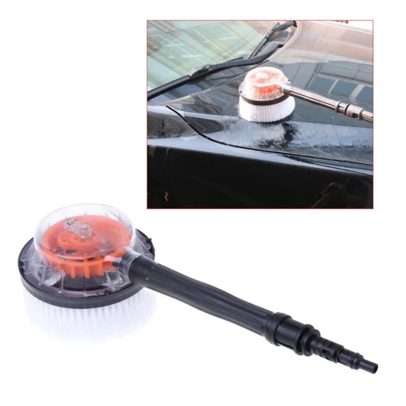 Car Wash Brush With Automatic Rotating Scrubbing Head Dust Remover