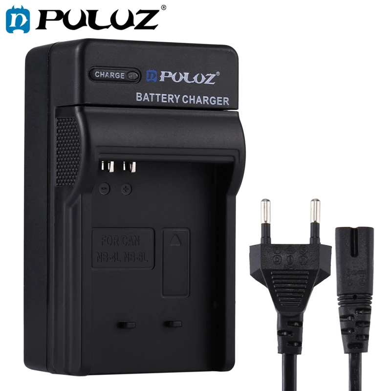 

PULUZ EU Plug Battery Charger with Cable for Canon NB-4L / NB-8L Battery