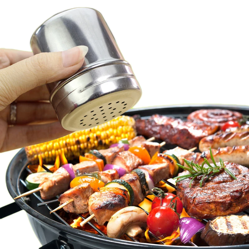 3 шт. нержавеющая сталь перец и солевая дробилка для жарки на открытом воздухе