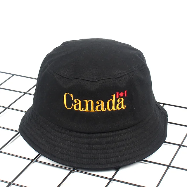 Buy New Canada Bucket Hat Embroidery Maple Leaf Hip