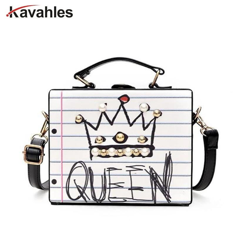

2019 party purse ladies crossbody messenger bag fashion letter diamonds pearl rivet box shape casual female handbag LW-24