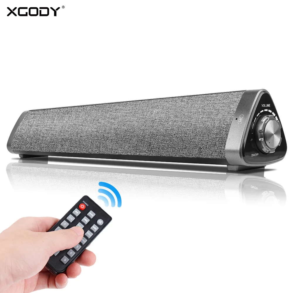 Звуковая панель XGODY 10 Вт ТВ домашний кинотеатр Bluetooth 5 0 с дистанционным