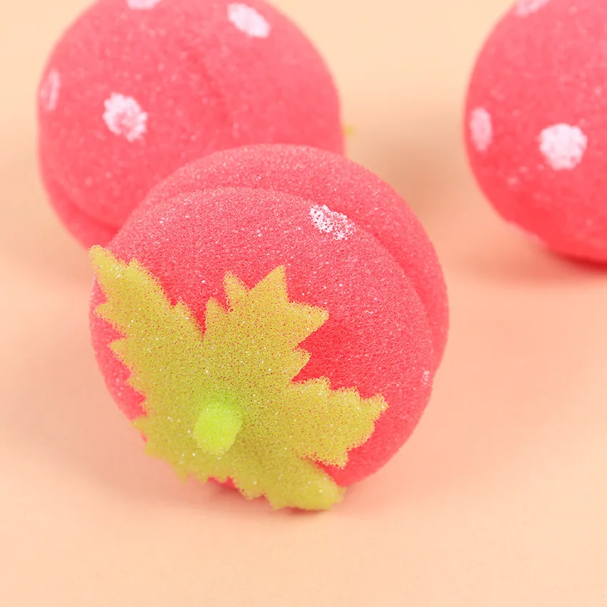 

5PCS Balls Rollers Strawberry Curlers Hair Accessory Care Soft Sponge DIY Personal Fashion Hair Styling