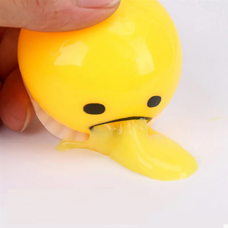 Egg Yolk Vomiting Egg Toy Novelty Gag Toy Practical Jokes Anti