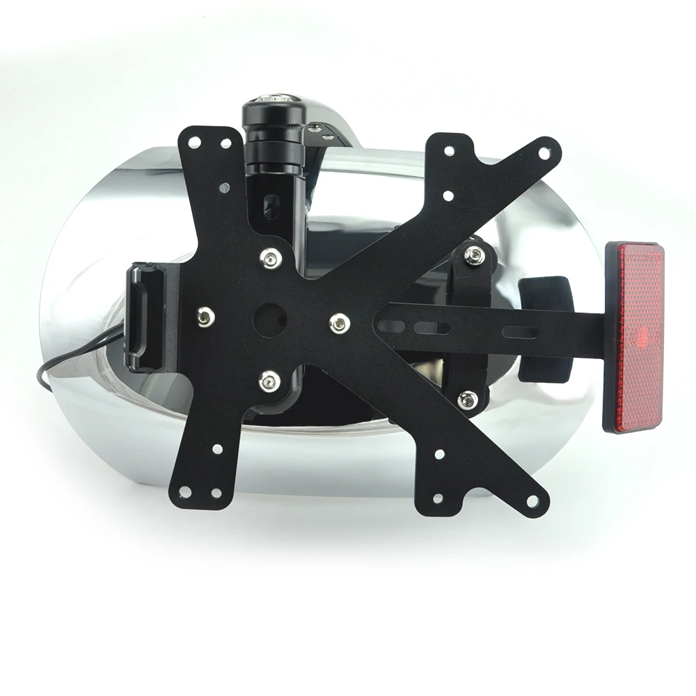 rear fend with LED plate Silver