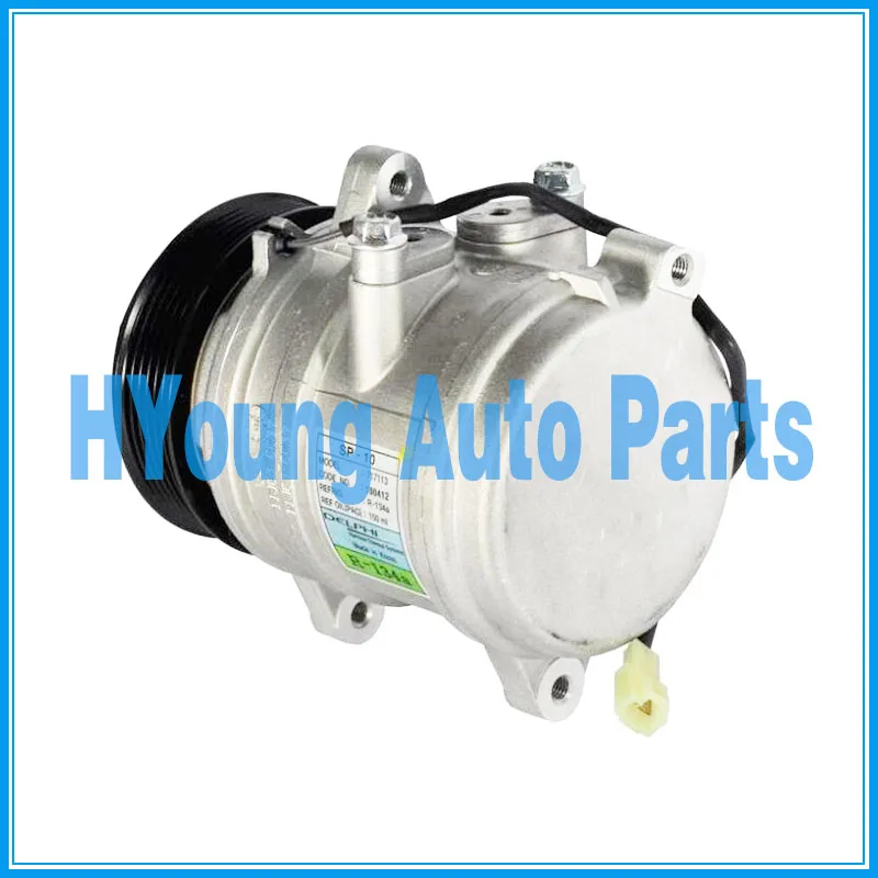  air auto ac Compressor for Delphi SP10 015142 717113 Delphi-Harrison SP-10 PV6 106 mm 12V 40420010 