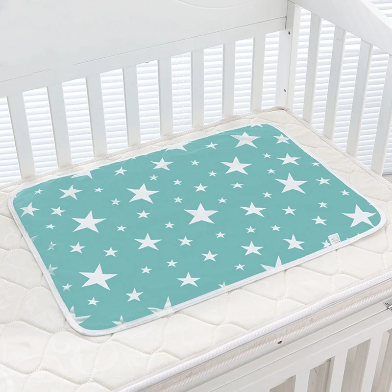 Baby Changing Mat Infants Portable Foldable Washable Waterproof Mattress Cartoon Changing Pad Floor Mats Cushion Reusable Diaper