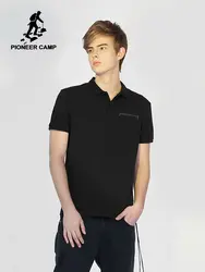 Пионерский лагерь футболка-поло Для мужчин s хлопок поло короткий рукав Для мужчин Поло рубашка с карманами Sportsjerseysgolftennis Топы ADP901188