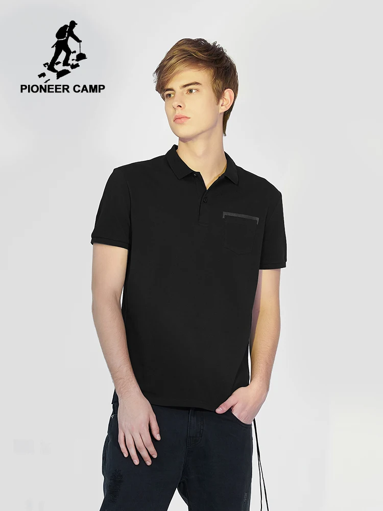 Pioneer Camp Polo Shirt Mens Cotton Polos Short Sleeve Men Polo Shirt ...