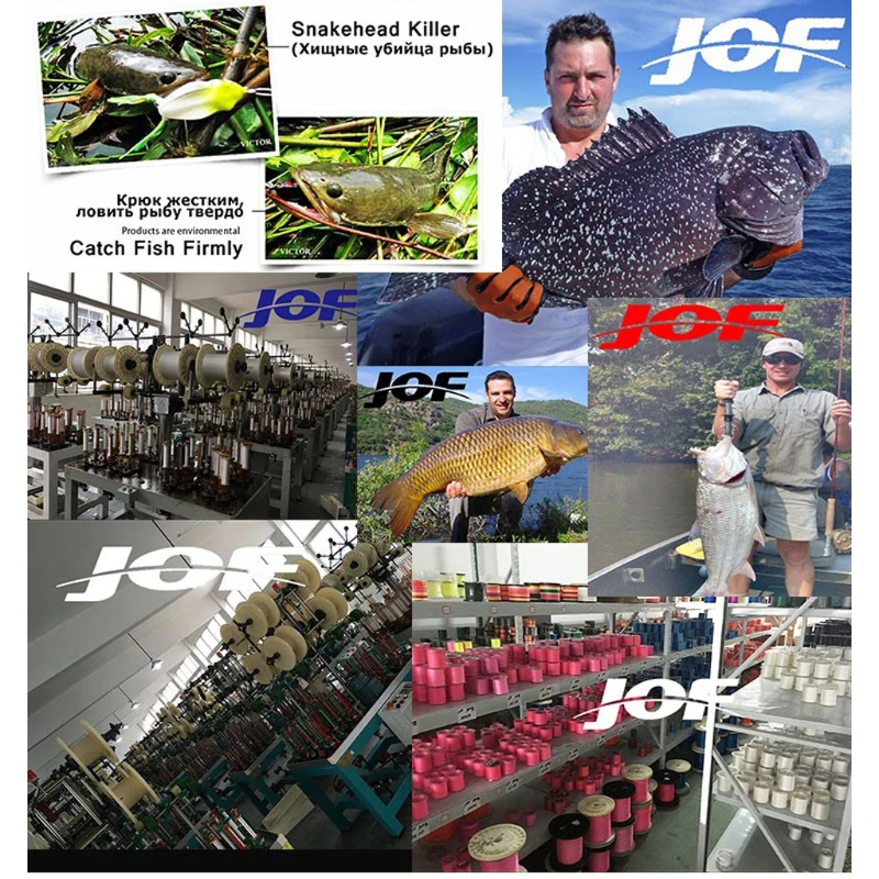 JOF бренд супер сильным 1000 м 8 нитей соткет PE плетеные Рыбалка линии веревки