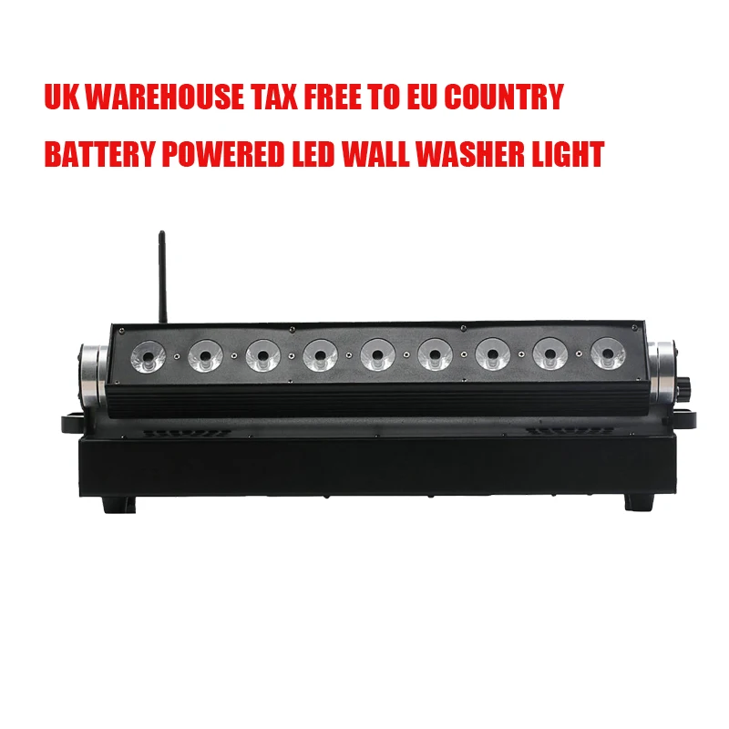 

4X LOT UK STOCK LED Wall Washer Light 9*15W 5in1 RGBAW UV Battery Powered LED Wall Light DMX Stage Light No Tax SHIP FROM EU