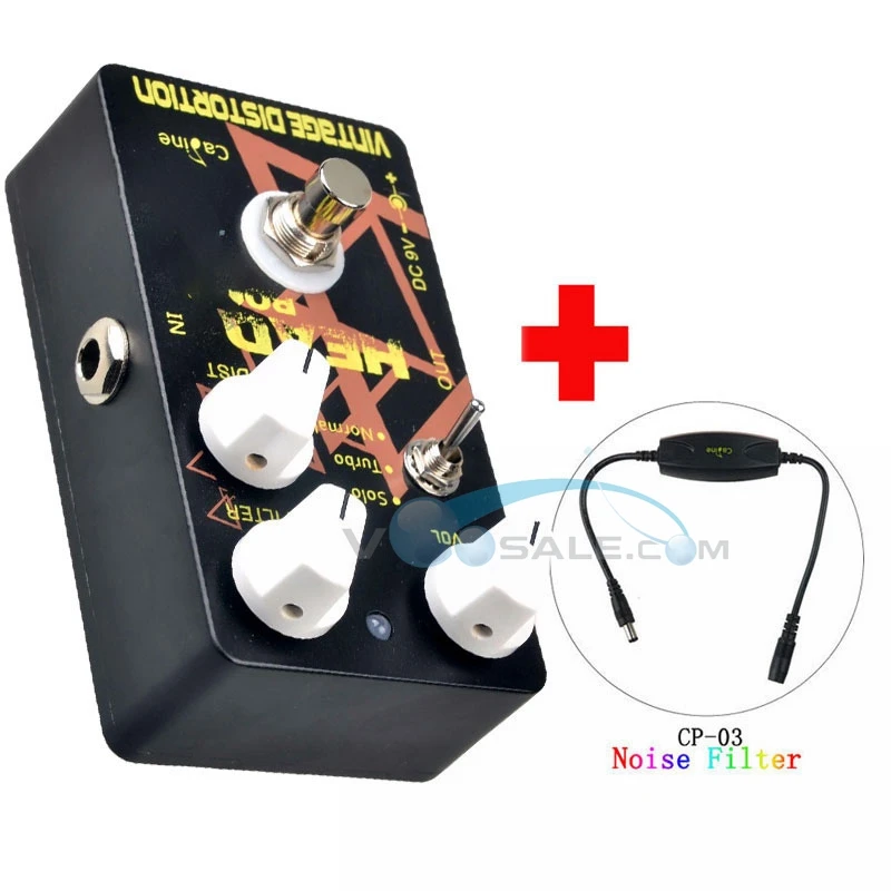 

Caline CP-34 Vintage Distortion Guitar Effect Pedal Aluminum Alloy Guitar Accessories and Caline CP-03 Noise Filter Guitar Parts