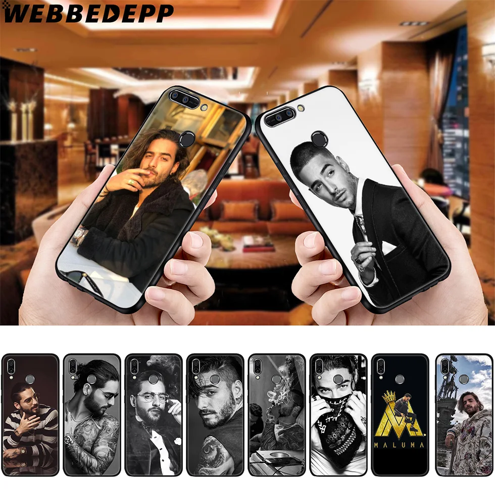 Мягкий чехол WEBBEDEPP Maluma Singer для Huawei P8 P9 P10 P20 P30 Lite Pro P Smart Z Plus 2019 Y6 Prime 2018 2017 Mini |