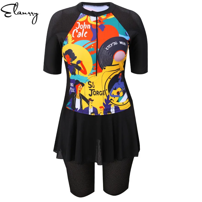 Billig 2019 neueste Sport Badeanzug Plus Größe Padded 2 Stück Surfen Anzüge Sexy Kurzen Ärmeln Tankini Set Große Brust Badeanzüge 6XL