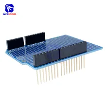 Protótipo placa pcb para arduino uno r3 atmega328p placa escudo tábua de pão protoshield diy FR-4 2.54mm 2mm buraco passo um